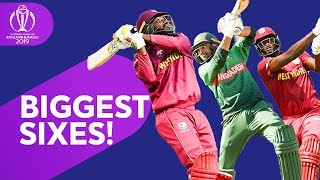 Biggest Sixes  2019 Cricket World Cup Biggest Sixes So Far  ICC Cricket World Cup 2019 [upl. by Cleopatra715]