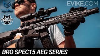 EMG Black Rain Ordnance BRO SPEC15 AEG Series Review [upl. by Petrick]