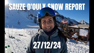 Sauze dOulx snow report [upl. by Ainit325]