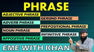 phrase  types of phrase  what is phrase All kinds of phrases explained with examples [upl. by Nadya]