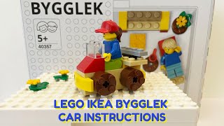 LEGO IKEA Bygglek Car Building Instructions  Tutorial [upl. by Lovering]