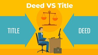 Deed VS Title Whats the difference  Real Estate Exam Topics Explained [upl. by Nylleoj]