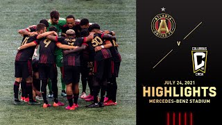 Match Highlights  Atlanta United FC vs Columbus Crew  July 24 2021 [upl. by Sidonie]