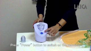 Ultrasonic nebulizer MD6026  How to use [upl. by Tergram]