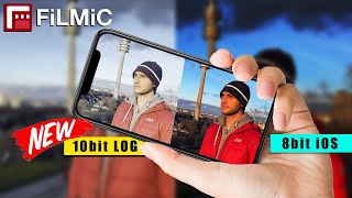 New FiLMiC Pro 10bit LOG vs iPhone Camera APP [upl. by Hillyer]