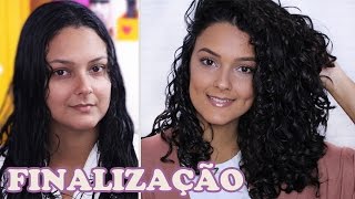 COMO FINALIZAR CABELO ONDULADOCACHEADO [upl. by Evvie]