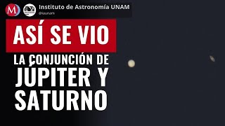 La estrella de Belén iluminó la noche así se vio la conjunción de Júpiter y Saturno [upl. by Aeuhsoj147]