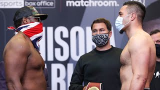 Derek Chisora vs Joseph Parker  FULL WEIGH IN amp FACE OFF  Matchroom Boxing [upl. by Farrington]