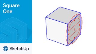 Rotate with Move Tool  SketchUp Square One [upl. by Ylrad]