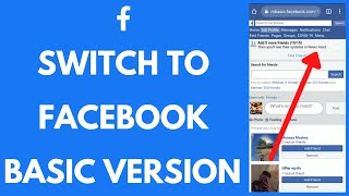 How To Switch To Facebooks Basic Version  Basic Facebook MBASIC [upl. by Schlessel926]