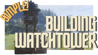 Building Simple Watchtower  Enshrouded [upl. by Anahsirk481]