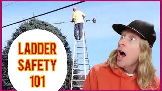 Construction Fun LADDER SAFETY [upl. by Warthman]