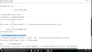 HOW TO COPY DOWNLOAD A PAGE OR A COMPLETE WEBSITE  BEST AND EASY WAY CYOTEK WEBCOPY [upl. by Eudora650]