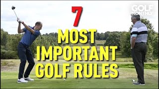 7 Most Important Rules Of Golf I Golf Monthly [upl. by Masao397]