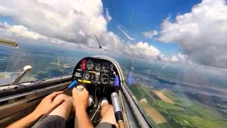 Gliding Lesson  Great soaring day and training flight [upl. by Eyde120]