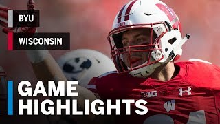 Highlights BYU vs Wisconsin  Big Ten Football [upl. by Bradwell]