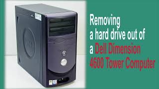 IDE Hard Drive removal from a computer tower Dell [upl. by Noiemad]