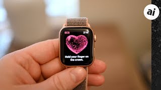 Hands On How to Take An ECG Test on Apple Watch Series 4 [upl. by Nevarc884]