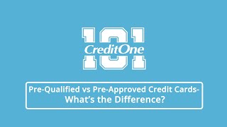 Credit 101 PreQualified vs PreApproved Credit Cards—What’s the Difference [upl. by Yenreit]