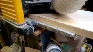 Dewalt DW733 Planer Thicknesser amp Scheppach extractor [upl. by Yesdnyl]