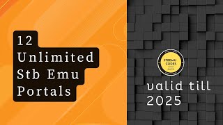 12 Unlimited Stb Emu Portals  STBEMU CODES [upl. by Allemac]