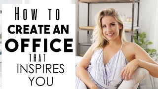 SMALL SPACE INTERIOR DESIGN  7 Tricks to Design an Office that Inspires You [upl. by Kendricks]