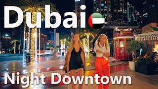 Dubai Downtown Night Life Walking Tour 2023 4K🇦🇪 [upl. by Flaherty]