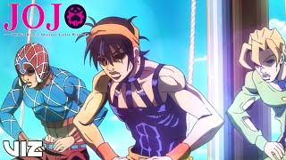 Torture Dance  JoJo’s Bizarre Adventure Golden Wind Part 1  VIZ [upl. by Nellek]