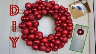 Easy DIY Ornament Wreath [upl. by Screens]