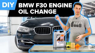 BMW F30 Oil Change DIY  BMW 320i 328i 335i amp More [upl. by Babara]