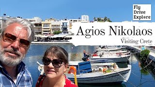 Whats It Like In Agios Nikolaos Crete  A Walk Into Town From Almyros Beach [upl. by Nylekcaj]