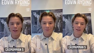 Edvin Ryding talking about Gåsmamman season 5 [upl. by Yhtur]