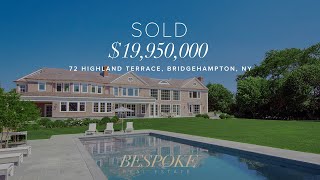 72 Highland Terrace Bridgehampton NY – Hamptons Real Estate [upl. by Elleuqar]