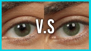 Hidrocor Rio Buzios VS Aquarella Amazonia Green  Solotica Green Contact Lenses [upl. by Anehc441]