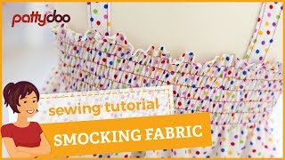 How to smockshirr fabric easily with your sewing machine [upl. by Anauqahc]