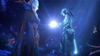 Tyrande invokes Elune Cinematic 91 Chain of Domination Shadowlands [upl. by Aivilo570]