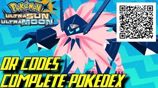 Pokémon Ultra Sun and Ultra Moon  Complete Pokédex ALL QR Codes amp Shinies [upl. by Cedell307]