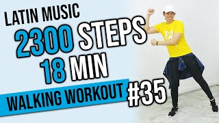 18 MIN Latin Workout • Walking Workout 35 • Keoni Tamayo [upl. by Enyala837]