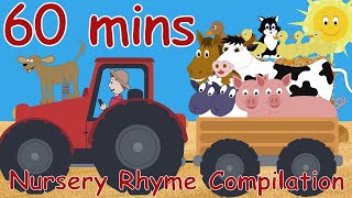 Old MacDonald Had A Farm And lots more Nursery Rhymes 60 minutes [upl. by Amyaj]