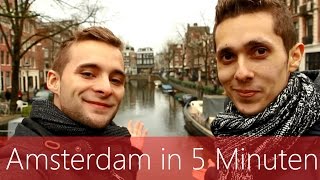 Amsterdam in 5 Minuten  Reiseführer  Die besten Sehenswürdigkeiten [upl. by Antony]