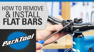 How to Replace Bicycle Handlebars  Flat Bars [upl. by Resaec]