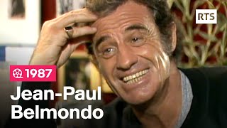 Gros plan sur JeanPaul Belmondo 1987 [upl. by Oinotnaesoj]