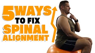 5 Simple Exercises to Put the Spine Back in Perfect Alignment [upl. by Ryon]