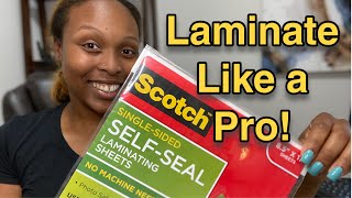 Secrets to Laminate EASY Like a Pro [upl. by Nimrahc]