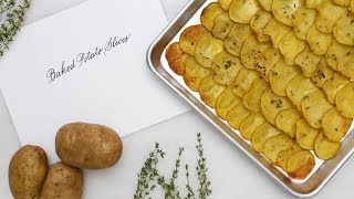 Easy Baked Potato Slices Martha Stewart [upl. by Icyak]