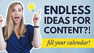 How to Find CONTENT IDEAS for Social Media I Save Yourself Hours of Work [upl. by Hunfredo]