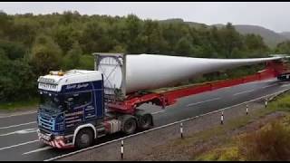 Vestas Wind Turbine Blade transportation [upl. by Tamarah216]