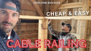 CHEAP and EASY CABLE RAILING [upl. by Clerk]