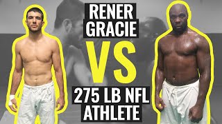 Rener Gracie Spars with 275 lb NFL Athlete Gracie University Narrated Sparring [upl. by Pelmas]