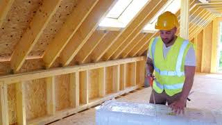 How to insulate a pitched roof with HYBRIS insulation [upl. by Caz]